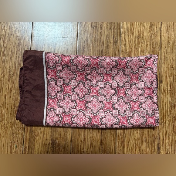 Vintage 1960-70’s LIBERTY of London Silk Scarf Made In England Brown/Red/Pink - Picture 14 of 16